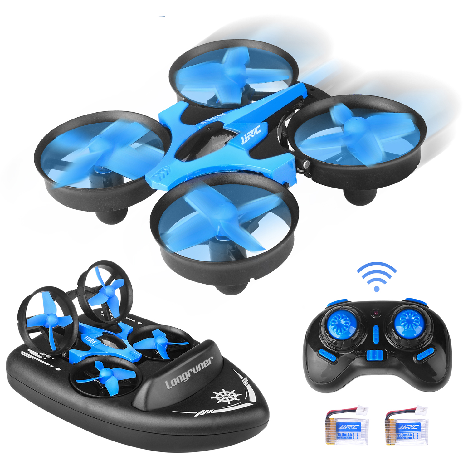 Drone for Kids, Longruner 3 in 1 Sea-Land-Air Mode RC Drone
