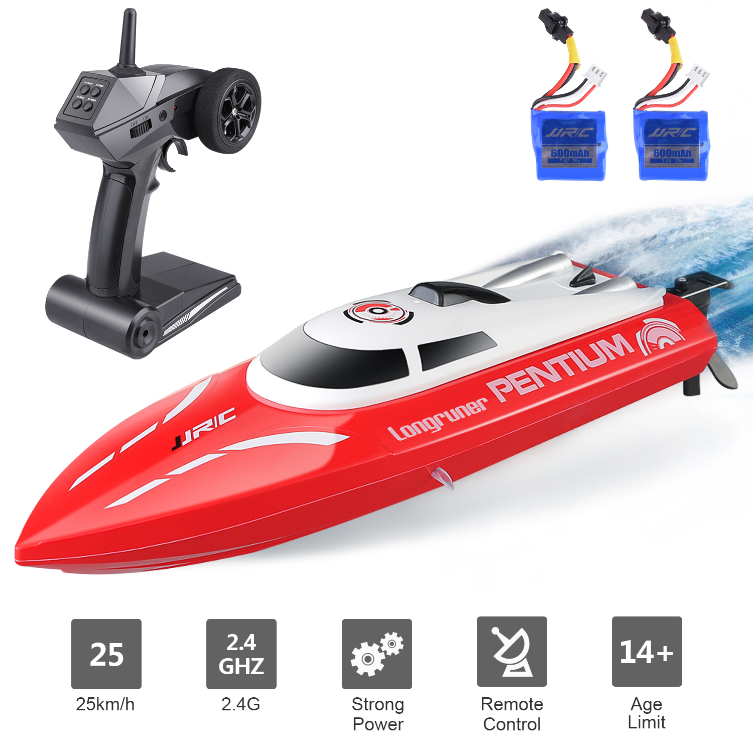 Remote Control Boat, Longruner RC Boats for Kids & Adults 2.