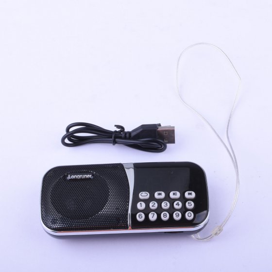Longruner  Pocket Size Fm Radio Speaker Mp3 With Tf Card Slo