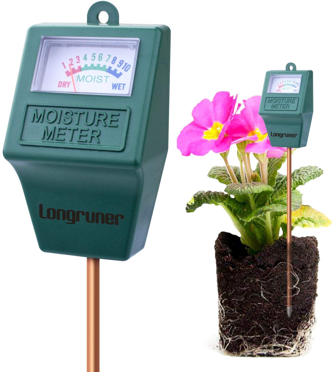 Indoor/Outdoor Soil Moisture Sensor Meter,Soil Water Monitor